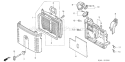 Page A Diagram and Parts List for GXV610 Type QAF - VIN# GJAC-1000001-1999999 Honda Engine