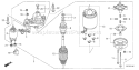 Page P Diagram and Parts List for GXV690R Type TAF3 - VIN# GJARK-1000001 Honda Engine