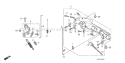Part Location Diagram of 16562-Z6M-000 Honda Spring- Throttle Return