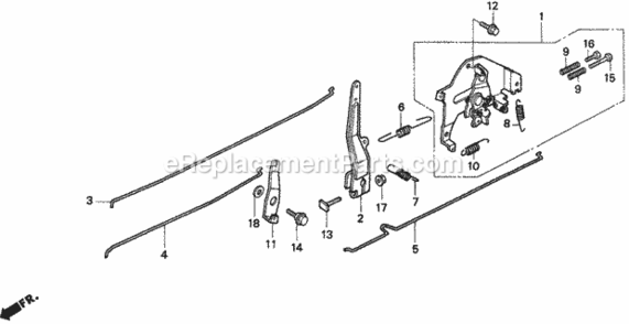 Control Diagram and Parts List for H2013K1 Type SDACVIN# MZBF-6100001 Honda Lawn Tractor