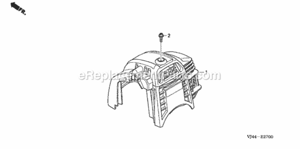 Cover Diagram and Parts List for HHT25S Type LTAVIN# HAFA-1000001 to HAFA-9999999 Honda Trimmer