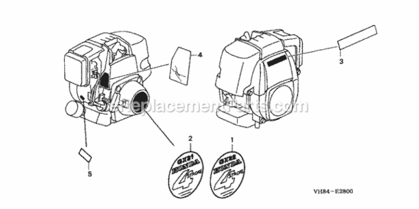 Labels 1 Diagram and Parts List for HHT31S Type LTAVIN# HADA-1000001 to HADA-9999999 Honda Trimmer