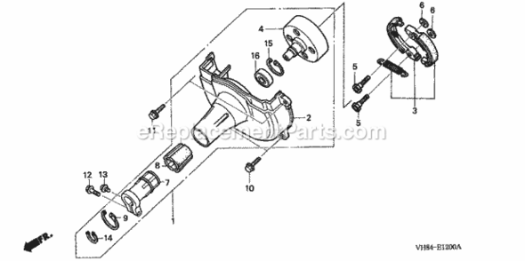 Fan Cover + Clutch Diagram and Parts List for HHT31S Type LTAVIN# HADA-1000001 to HADA-9999999 Honda Trimmer