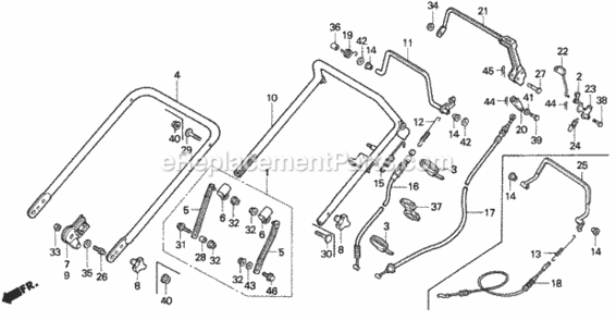 Part Location Diagram of 90109-VB5-800 Honda Bolt, Handle Holder