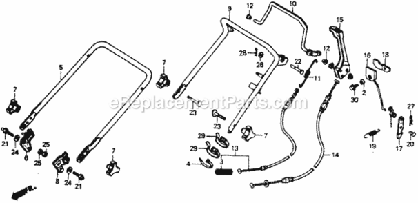 Part Location Diagram of 54411-VB3-800 Honda Spring, Clutch
