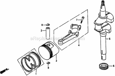 Part Location Diagram of 14311-ZE1-300 Honda Gear, Timing