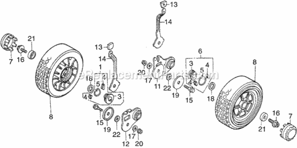 Part Location Diagram of 90555-VB3-801 Honda Seal, Rr. Wheel