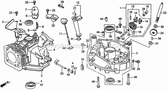 Part Location Diagram of 11300-ZE7-406 Honda Pan Assembly., Oil (771)