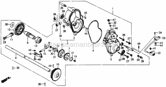 Part Location Diagram of 54225-VA4-800 Honda Knob, Change Lever