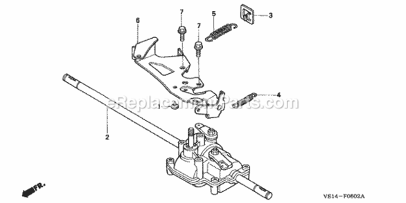 Part Location Diagram of 06200-VE2-M00 Honda Kit, 3sp Transmsn.