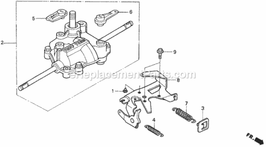 Part Location Diagram of 21557-VE2-800 Honda Plate, Tension Spring