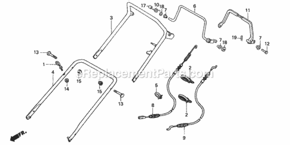 Part Location Diagram of 75190-VE1-E00ZA Honda Lever, Brake Nh105 (Mat Black)