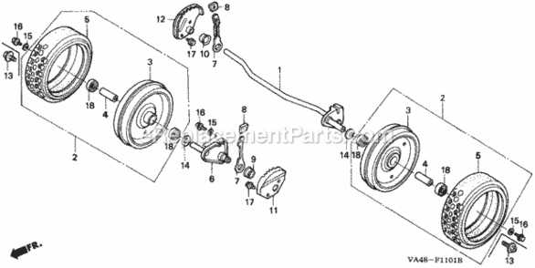 Part Location Diagram of 061A1-ZE7-T00 Honda Gasket Kit