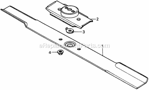 Rotary Blade Diagram and Parts List for HRM21 Type PVAVIN# MZAV-6000001 Honda Lawn Mower