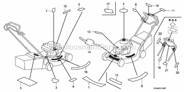 Part Location Diagram of 87532-VL0-B00 Honda Mark, Throttle Indication