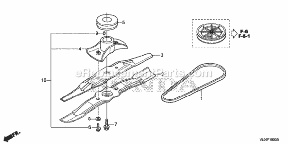 Part Location Diagram of 72610-VG3-030 Honda Holder, Blade