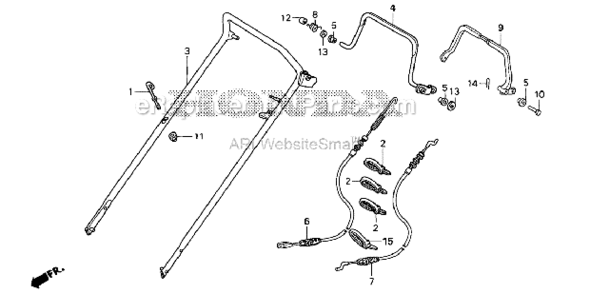 Page L Diagram and Parts List for HRX217 TDAVin#MAGA-1000001TOMAGA-1299999 Honda Lawn Mower