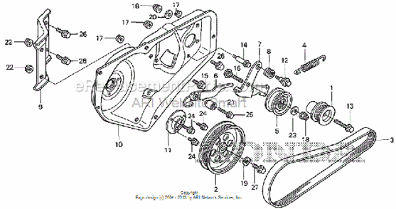 Part Location Diagram of 90428-844-650 Honda Washer (8Mm)