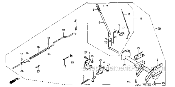 Part Location Diagram of 95701-10032-00 Honda Bolt, Flange (10X32)