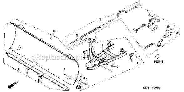 Part Location Diagram of 90756-750-880 Honda Pin (10X31)