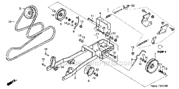 Part Location Diagram of 94521-35000 Honda Circlip (Inner) (35Mm)