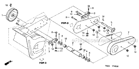 Part Location Diagram of 92100-08012-0A Honda Pri; Bolt, Hex. (8X12)