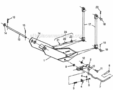 Front Quick-Hitch Kit Diagram and Parts List for QH752A-QH5000 Type A Honda Lawn Tractor