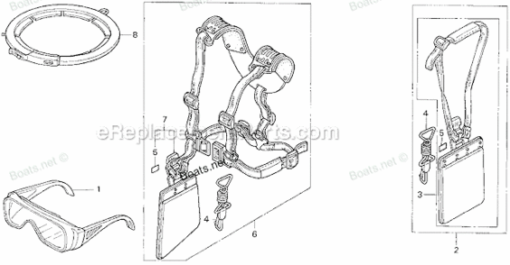 Part Location Diagram of 68150-VF9-C13 Honda Belt Assy., Should