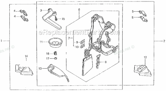 Part Location Diagram of 76247-VF9-G30 Honda Deflector, Grass