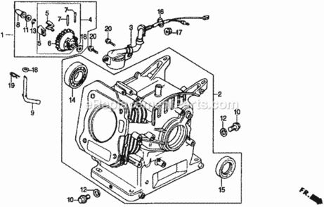 Part Location Diagram of 06165-ZE1-000 Honda Governor Kit