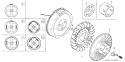Page K Diagram and Parts List for GX270 Type PAE2/A - VIN# GCAB-2000001-9999999 Honda Engine