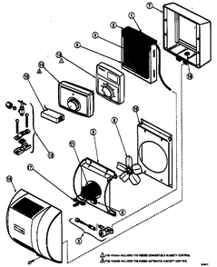 Cabinet Parts Diagram and Parts List for HE365A1006  Honeywell Humidifier