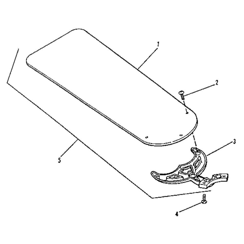 Fan Blades Diagram and Parts List for 22423  Hunter Ceiling Fan