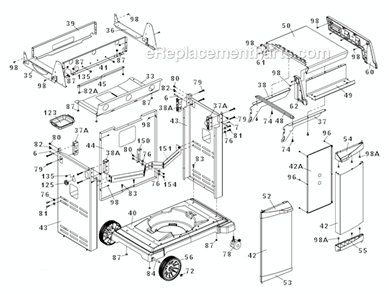 Page B Diagram and Parts List for 6962-64  Huntington Grill