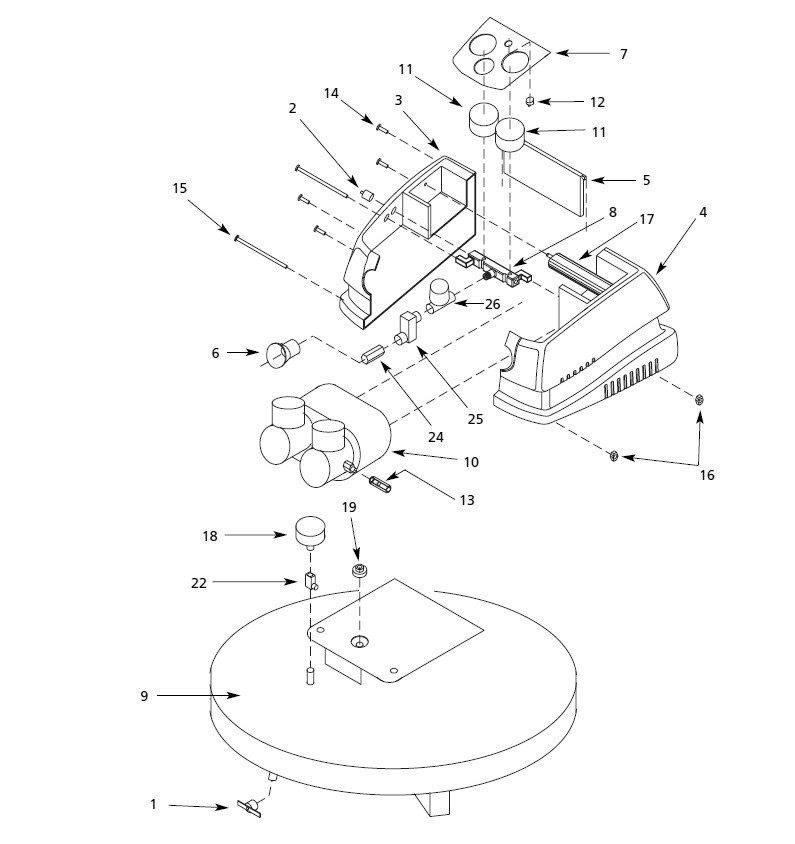 Section 1 Diagram and Parts List for FP2021  Husky Compressor
