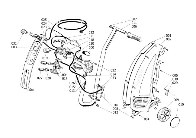 Tank Assembly Parts Diagram and Parts List for H1301F  Husky Compressor