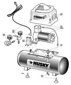Section 1 Diagram and Parts List for HHD2NK  Husky Compressor