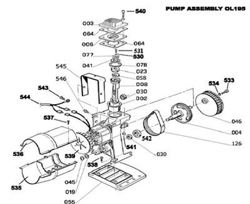 Part Location Diagram of A610101 Bostitch Engine Shroud Assembly