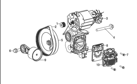 Part Location Diagram of E106664 Husky Belt