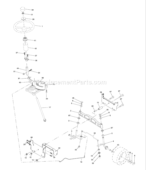 Page I Diagram and Parts List for YTH1542XPF (954567253) (2002-02) Husqvarna Lawn Tractor