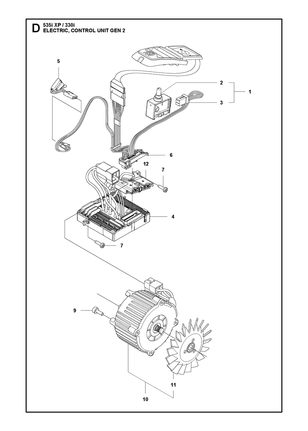 Accessories Diagram and Parts List for 535IXP  Husqvarna Chainsaw