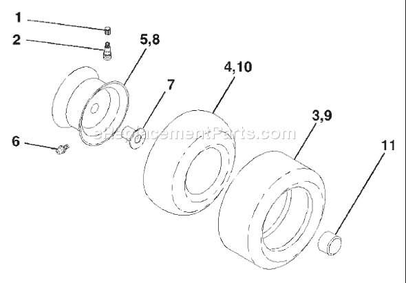Page J Diagram and Parts List for LTH2042B (954571953) (2004-01) Husqvarna Lawn Tractor
