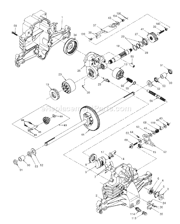 Page F Diagram and Parts List for YTH145 (954140015A) (1999-05) Husqvarna Lawn Tractor