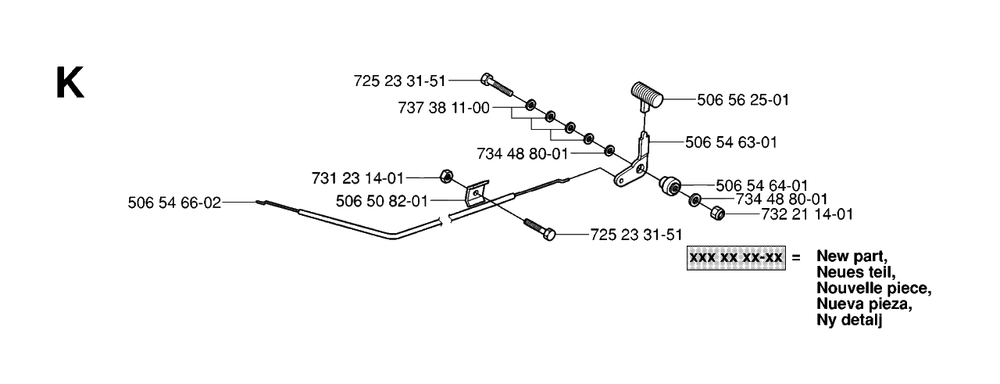 Controls Diagram and Parts List for R15C (965070501)(2006-01) Husqvarna Lawn Tractor
