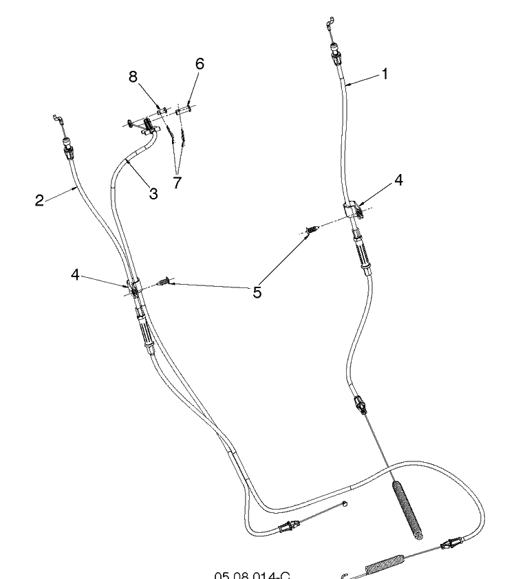 Control Panel And Discharge Chute 6 Diagram and Parts List for ST227P (96191008805)(2019-03) Husqvarna Snow Blower