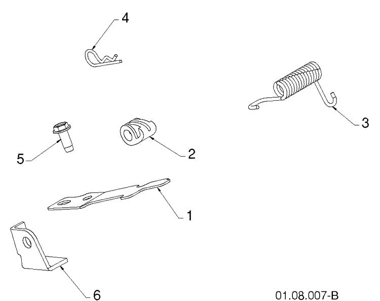 Handle And Controls 5 Diagram and Parts List for 1830HV (96193007306)(2013-08) Husqvarna Snow Blower
