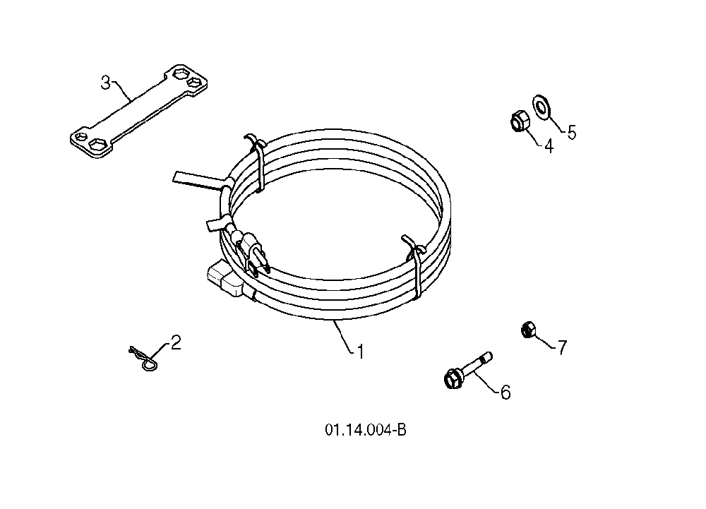 Assembly Diagram and Parts List for 1830SB96193006501 2010-08 Husqvarna Snow Blower