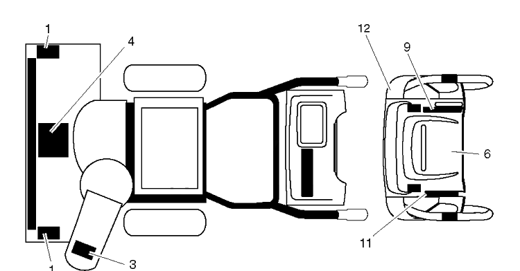 Decals Diagram and Parts List for 14527E (96193007500)(2011-06) Husqvarna Snow Blower