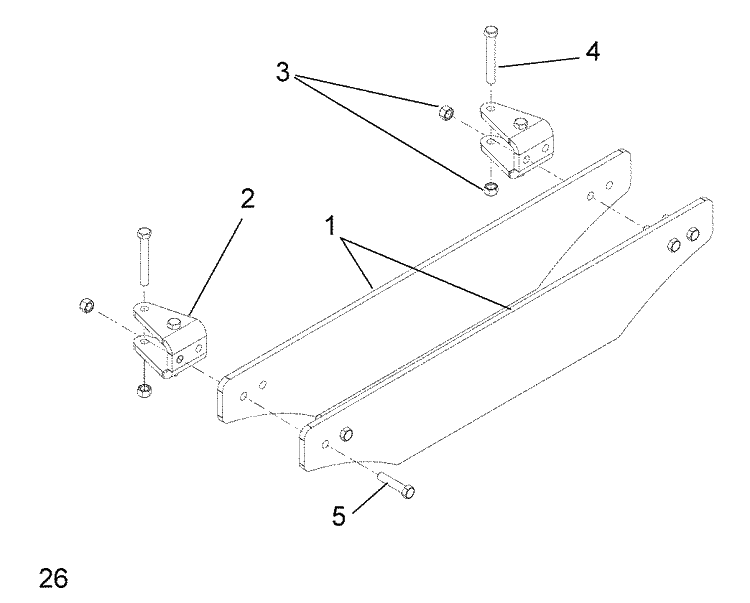 Weight Kits 3 Diagram and Parts List for EZ-MZ 2008-01 Husqvarna Lawn Tractor Accessories