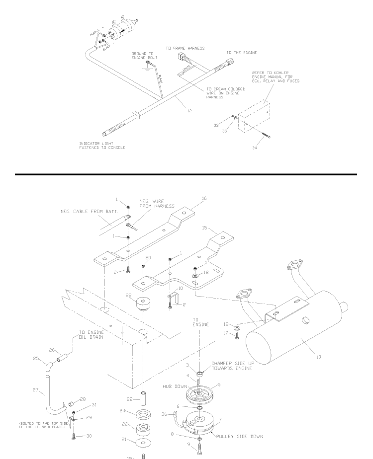 Efi Engine Assembly Diagram and Parts List for ZTH6125KAA (968999166)(2002-10) Husqvarna Lawn Mower